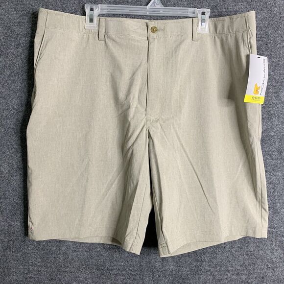 Nicklaus NWT Golf Shorts Men 40 Tan Eco-Choice Stay Dry Sun Protection UPF 50 - Picture 1 of 10